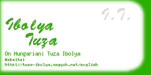 ibolya tuza business card